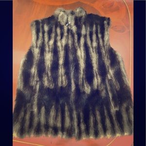 Faux fur vest
